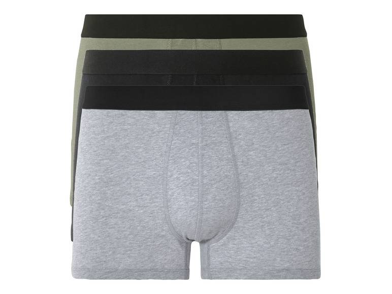 LIVERGY® Herren Boxer, 3 Stück, mit hohem Baumwollanteil Blitzangebot