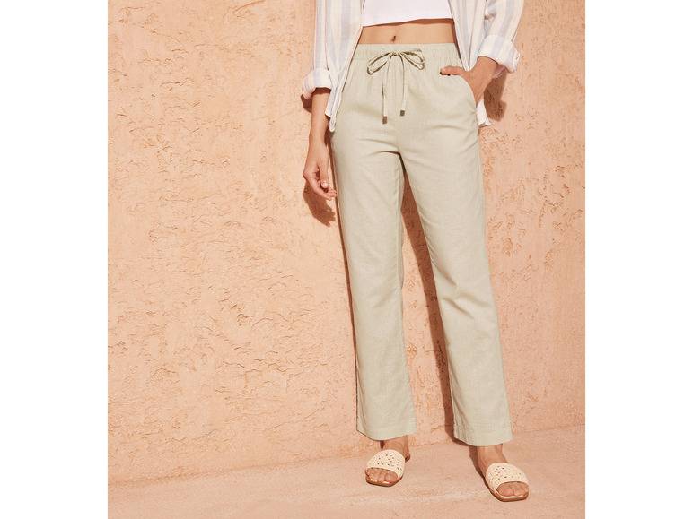 esmara® Damen Leinenhose, hohe Leibhöhe Bestseller