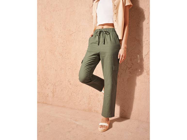 esmara® Damen Leinenhose, hohe Leibhöhe Bestseller