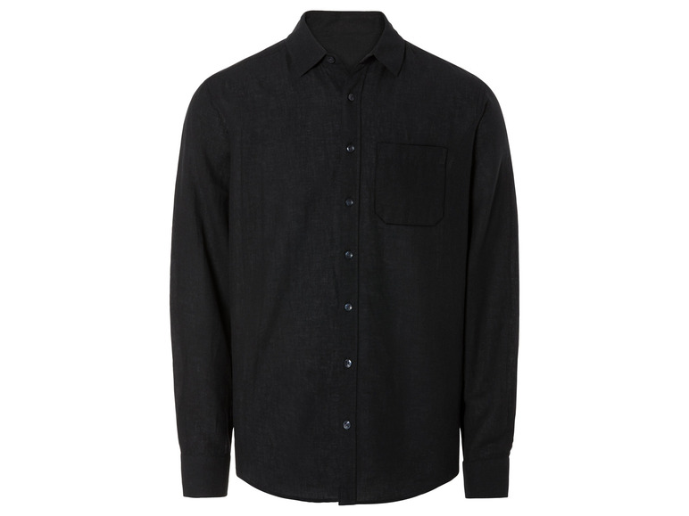 LIVERGY® Herren Leinenhemd mit Kentkragen VIP-Rabatte