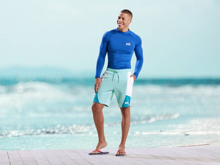 Mistral Herren Sweatshorts mit HeiQ Technologie Mint Valentinstagsangebot