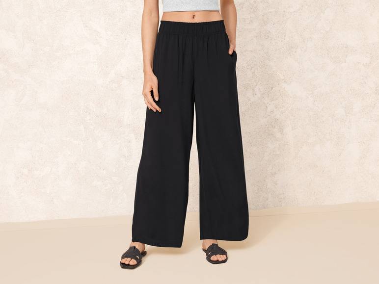 esmara® Damen Wide-Leg-Hose mit elastischem Gummizugbund Online Outlet