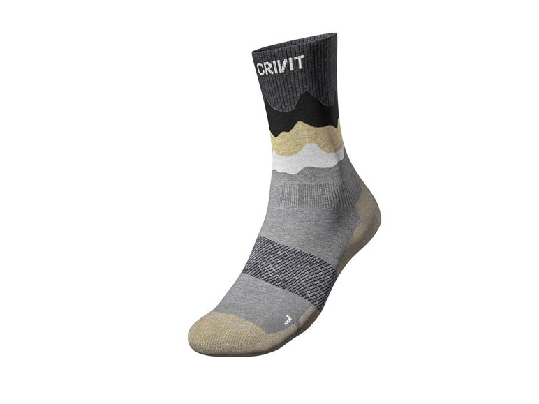CRIVIT Herren Outdoorsocken, 2 Paar, mit SmartStep-Fußbett Neueste Stile