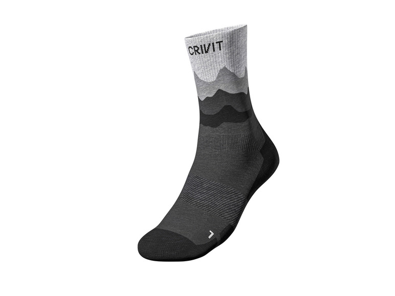CRIVIT Herren Outdoorsocken, 2 Paar, mit SmartStep-Fußbett Neueste Stile