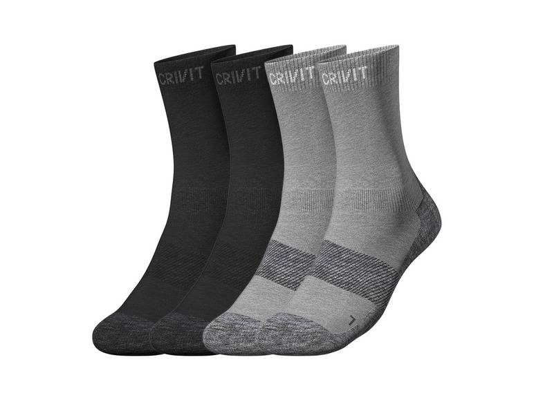 CRIVIT Herren Outdoorsocken, 2 Paar, mit SmartStep-Fußbett Neueste Stile