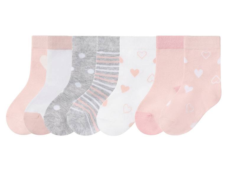 lupilu® Kleinkinder Socken, 7 Paar, mit Bio-Baumwolle Bis zu 50% Rabatt