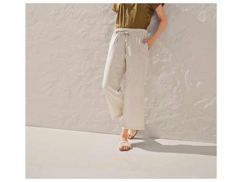 esmara® Damen Leinenhose mit normaler Leibhöhe Bis zu 65% Rabatt