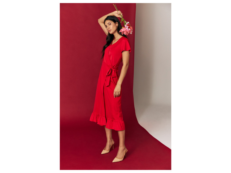 esmara® Damen Wickelkleid mit verspielten Volants Discount Store für neue Produkte