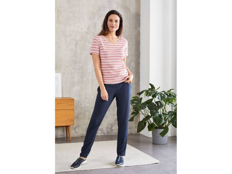 esmara® Damen T-Shirt, 2 Stück, mit hohem Baumwollanteil 50% Rabatt für begrenzte Zeit