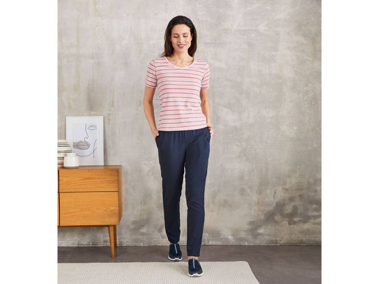 esmara® Damen T-Shirt, 2 Stück, mit hohem Baumwollanteil 50% Rabatt für begrenzte Zeit