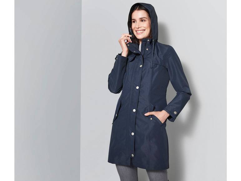 esmara® Damen Regentrenchcoat, wind- und wasserdicht Auslauf