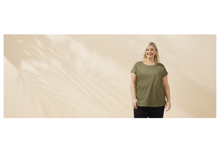 esmara® Damen T-Shirt aus reiner Baumwolle Günstiger Verkauf