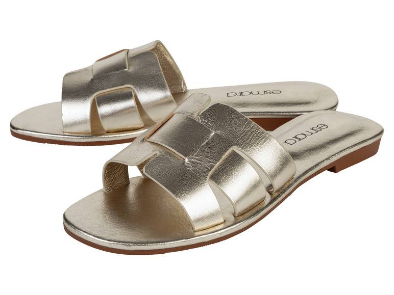 esmara® Damen Pantoletten aus Leder Meist gekauft