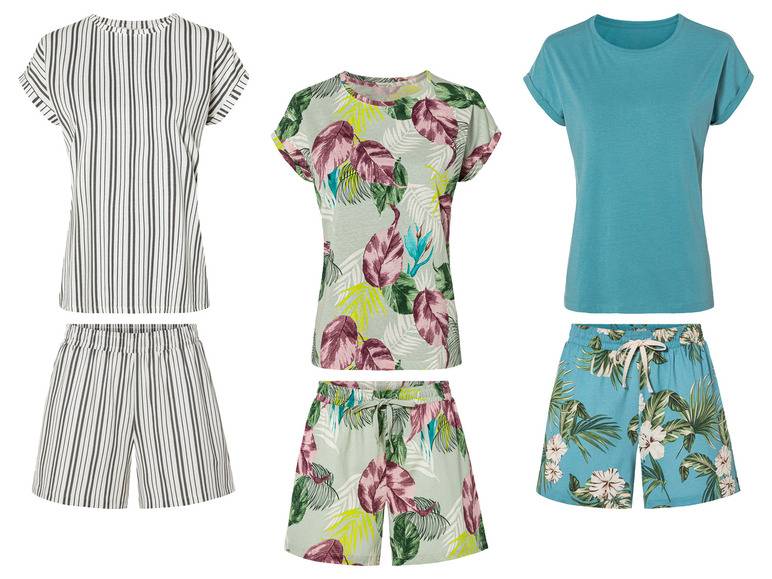 esmara® Damen Pyjama aus reiner Baumwolle Limitierter Zeitrabatt