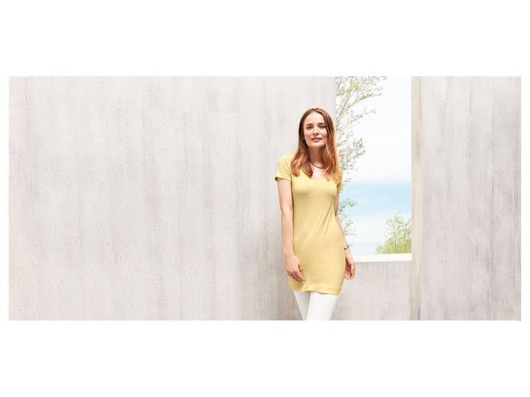 esmara® Damen Longshirt, figurbetont aus Stretchjersey Sonderangebot