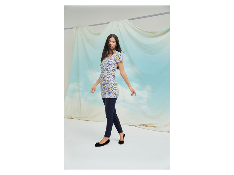 esmara® Damen Longshirt, figurbetont aus Stretchjersey Sonderangebot
