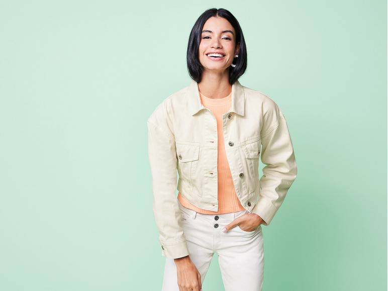 esmara® Damen Jeansjacke in Cropped-Länge Günstig kaufen