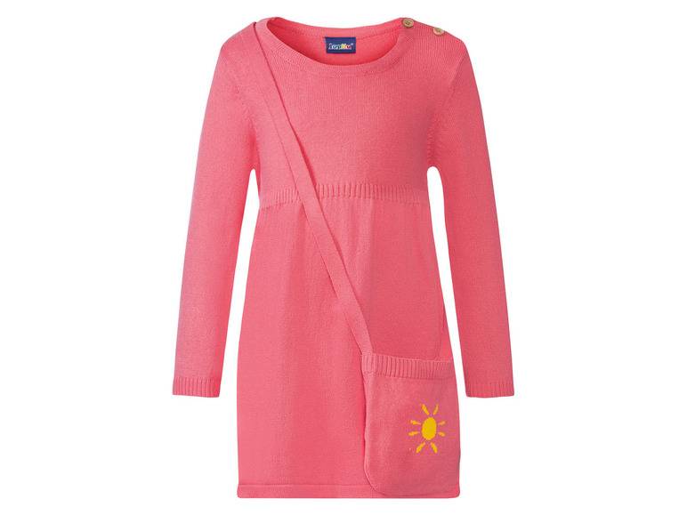 lupilu® Kleinkinder Strickkleid, mit Umhängetäschchen Großer Ausverkauf