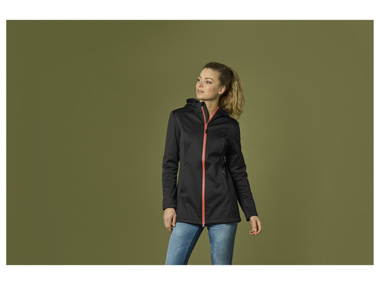 Rocktrail Damen Softshellmantel, verlängerte Rückseite Jubiläumsangebot