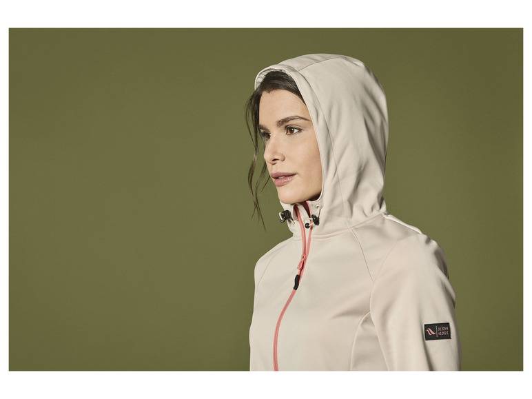 Rocktrail Damen Softshelljacke, verlängerte Rückseite Lagerräumung