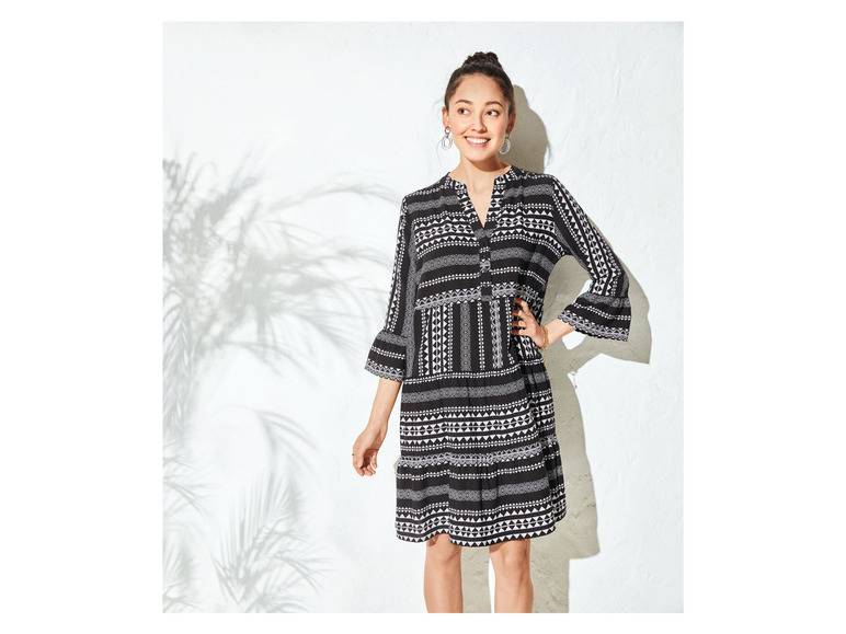 esmara® Damen Tunika Kleid, mit Volants am Ärmelabschluss Super Rabatt