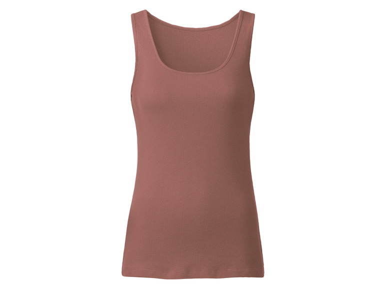 esmara® Damen Tops, 2 Stück, in anschmiegsamer Ripp-Qualität Speichern exportieren