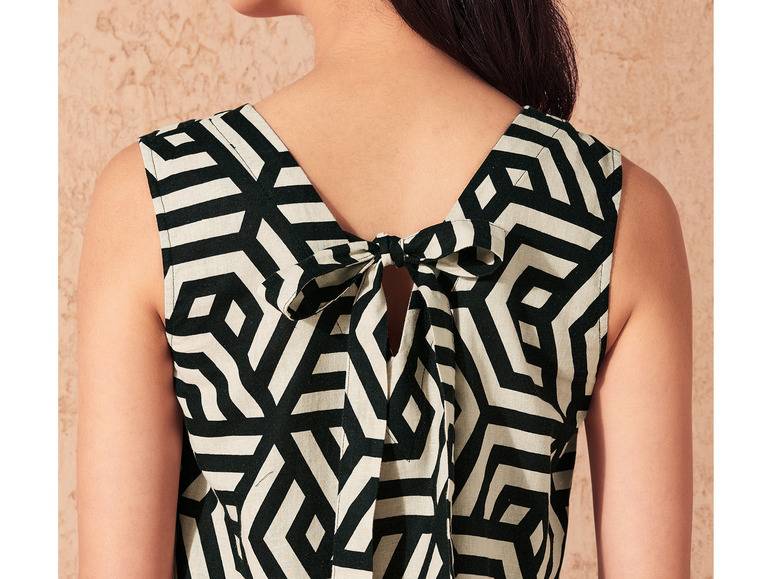 esmara® Damen Leinenkleid mit V-Ausschnitt Im Verkauf