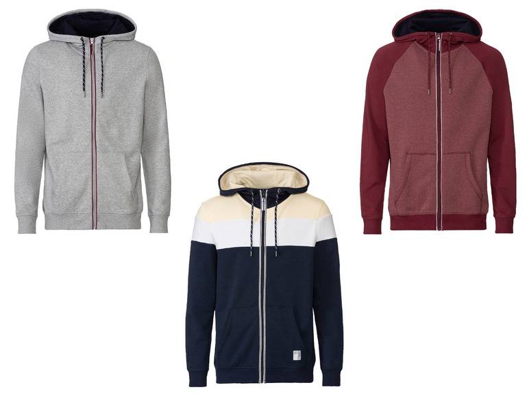 LIVERGY® Herren Sweatjacke mit Baumwolle im Angebot