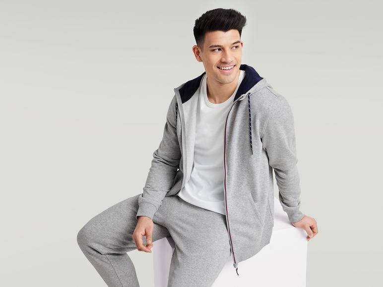 LIVERGY® Herren Sweatjacke mit Baumwolle im Angebot