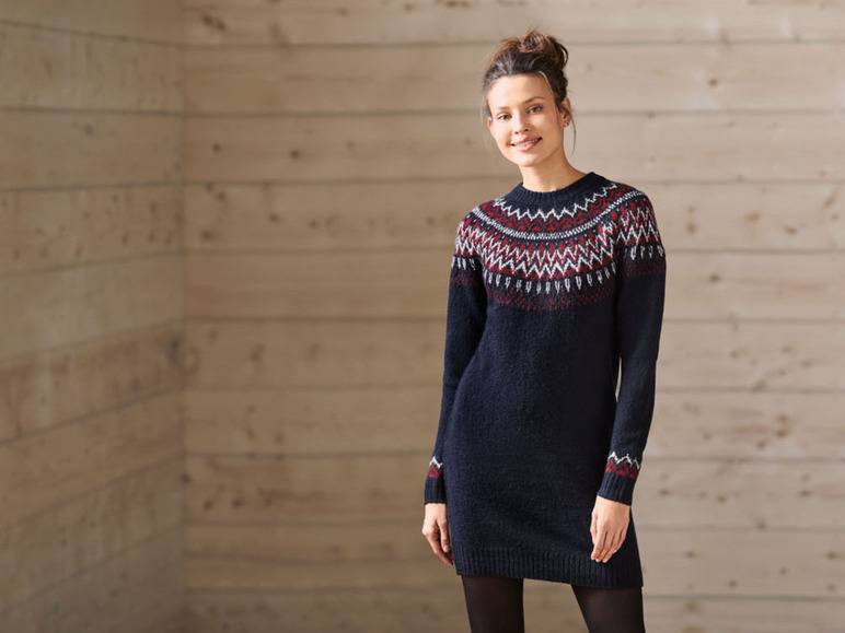 esmara® Damen Strickkleid mit Jacquardmuster Meist gekauft
