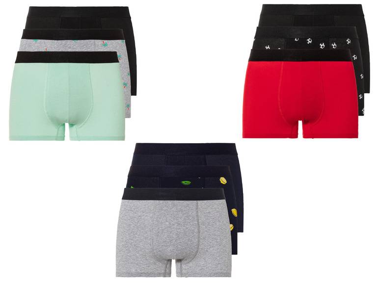 LIVERGY® Herren Boxer, 3 Stück, hoher Baumwollanteil Großer Ausverkauf