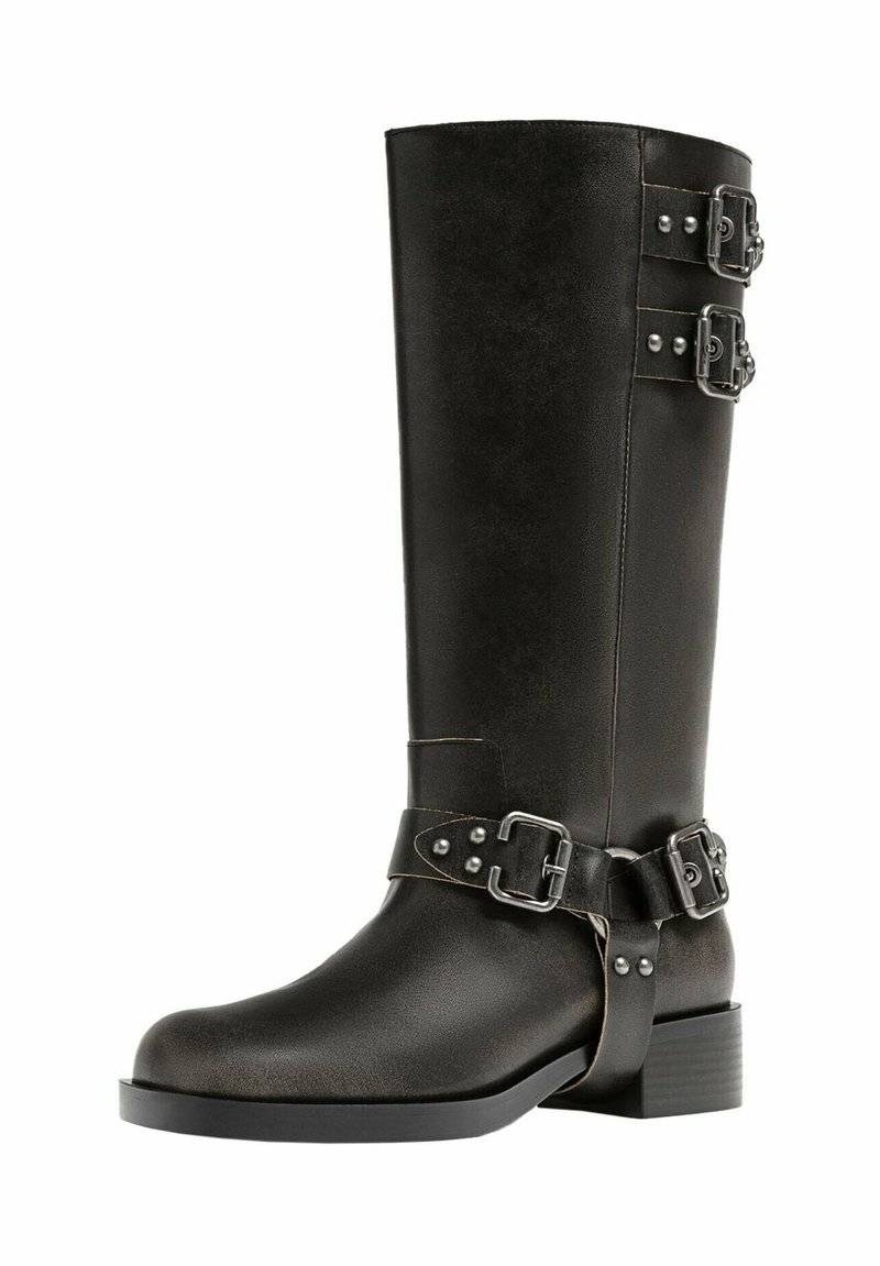 Stradivarius Stradivarius Cowboy/Biker boots - dark grey Vatertagsangebot