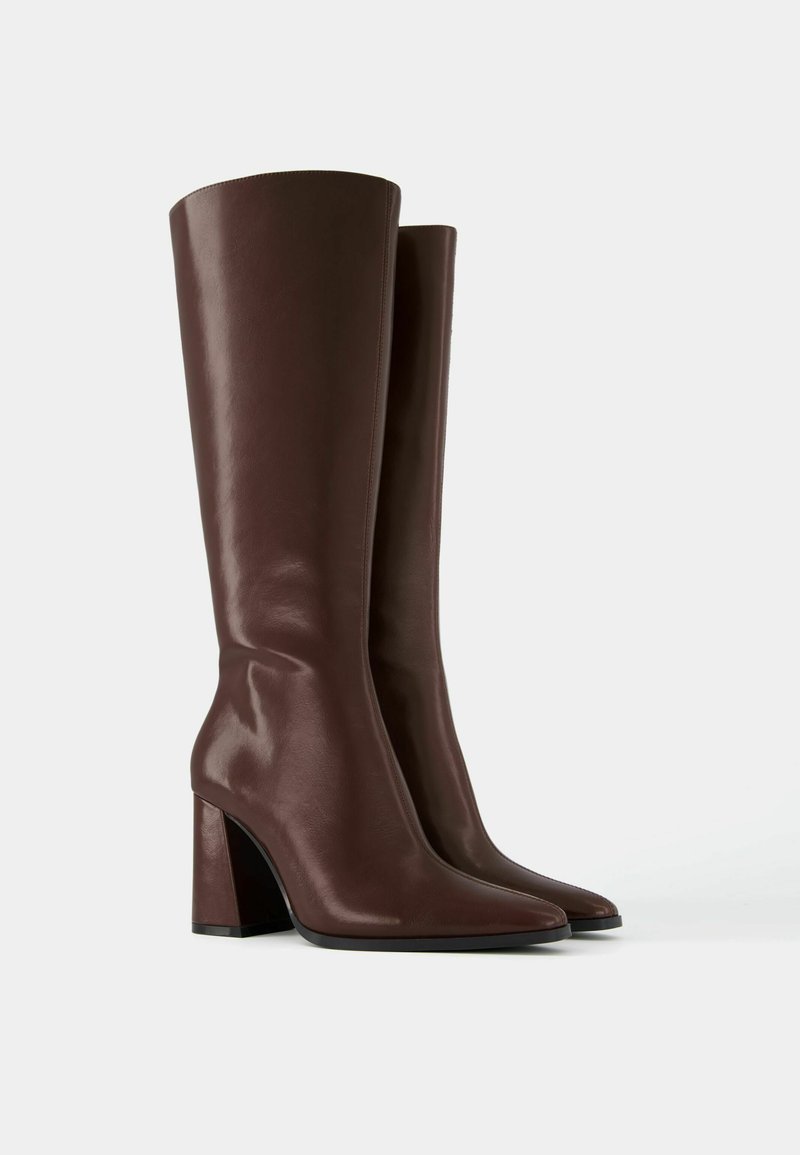 Bershka Bershka Boots - dark red Heißer Verkauf
