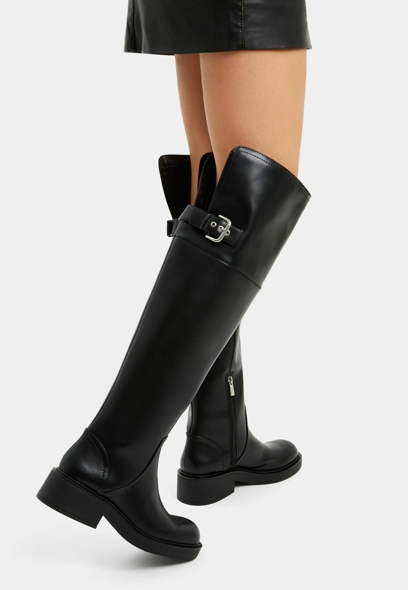 Bershka Bershka Cowboy/Biker boots - black