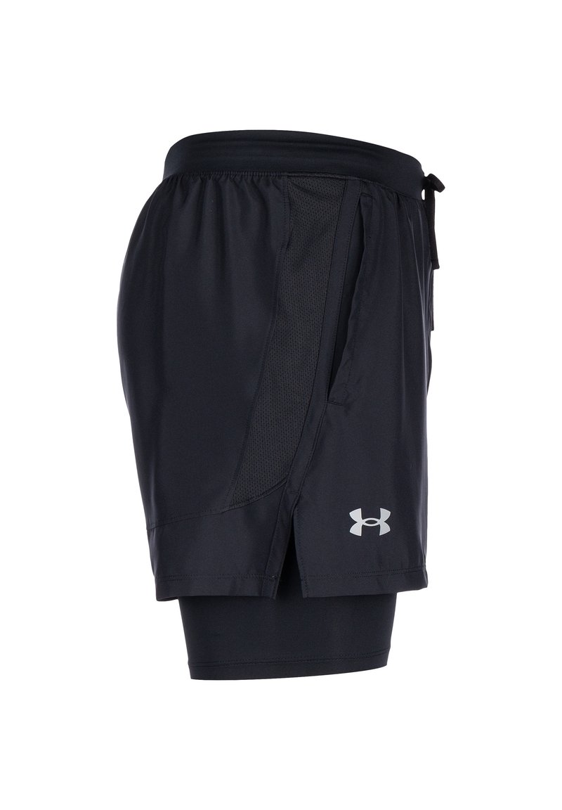 Under Armour Under Armour LAUNCH SHORTS 2-IN-1 - Sports shorts - black black reflective Verkauf