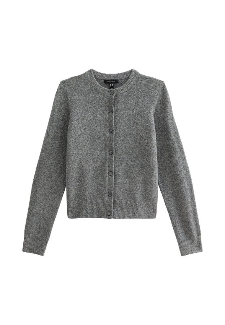 New Look New Look CREW NECK - Cardigan - grey Verkauf