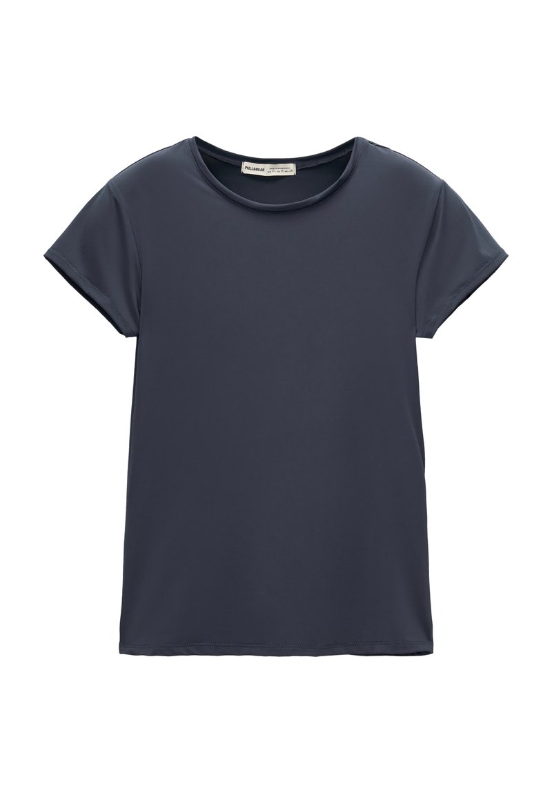 PULL&BEAR PULL&BEAR SHORT SLEEVE - Basic T-shirt - dark blue Schlussverkauf