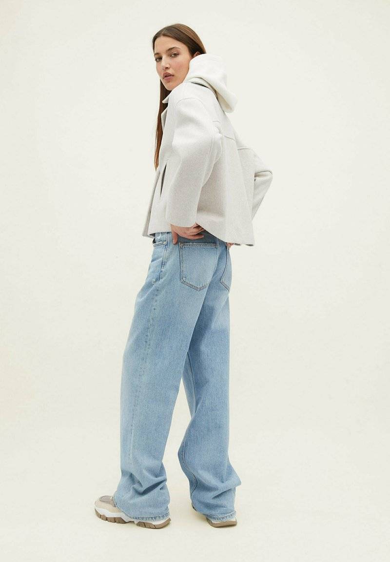 Stradivarius Stradivarius SOFT WRAP - Blazer - stone Günstiger Verkauf