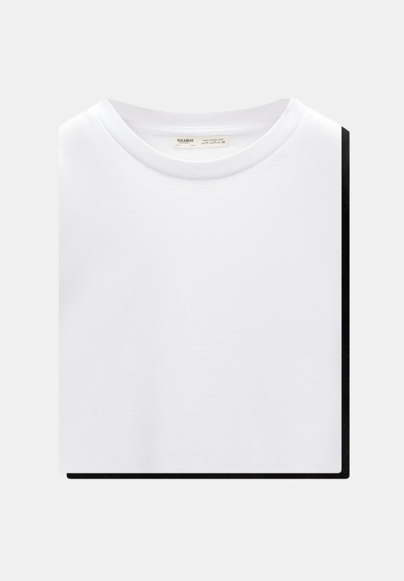 PULL&BEAR PULL&BEAR SHORT SLEEVE - PACK OF 2 - Basic T-shirt - white Verkauf