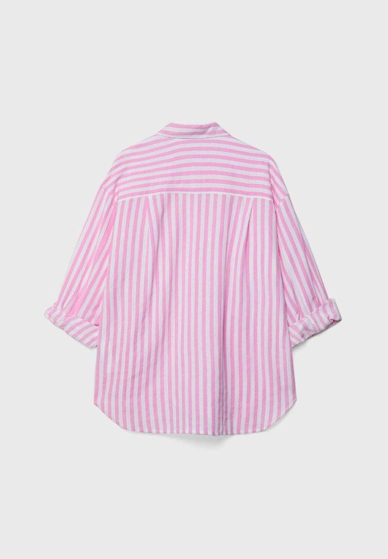 Stradivarius Stradivarius STRIPED - Button-down blouse - light pink Günstiger Verkauf