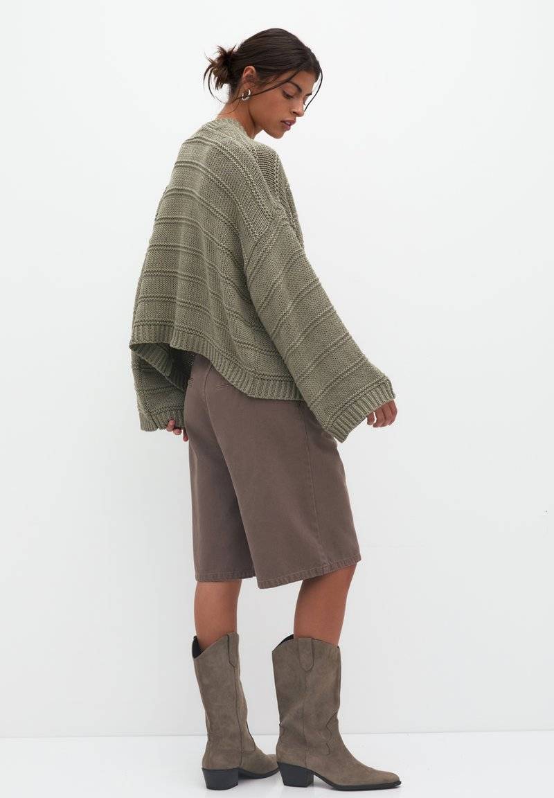 PULL&BEAR PULL&BEAR Cardigan - khaki Blitzverkäufe