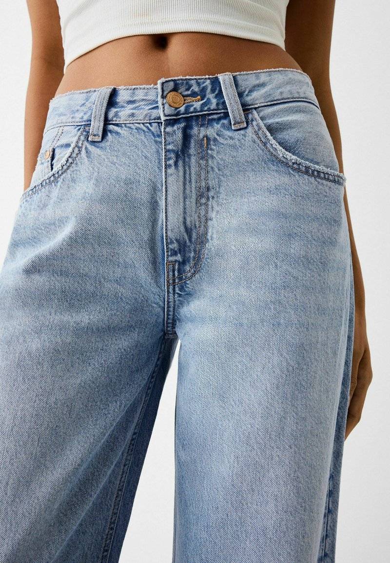 Bershka Bershka WIDE-LEG - Relaxed fit jeans Online
