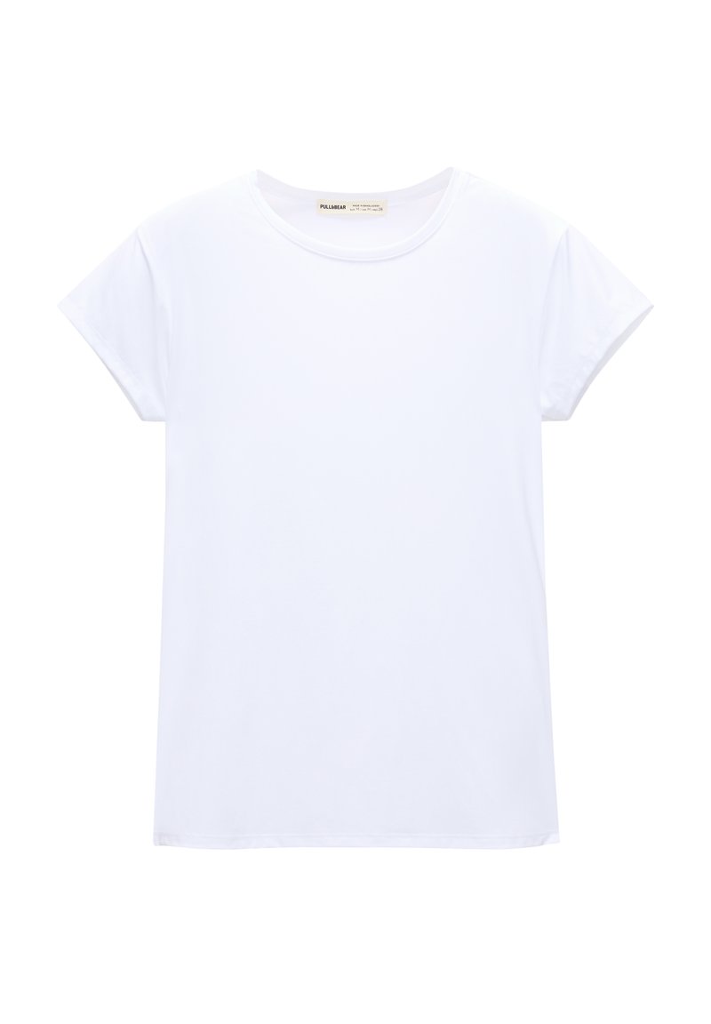 PULL&BEAR PULL&BEAR SHORT SLEEVE - Basic T-shirt - white Auslauf