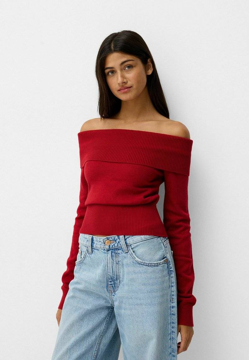 Bershka Bershka Jumper - red
