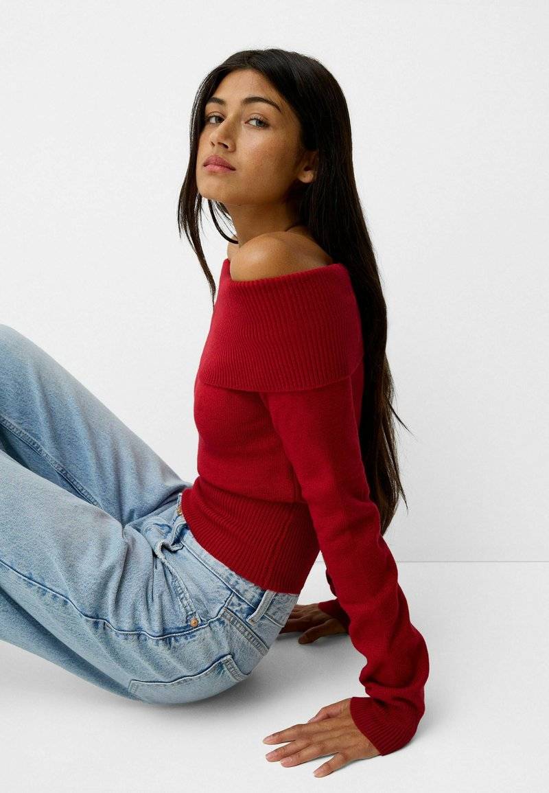 Bershka Bershka Jumper - red Hotsell