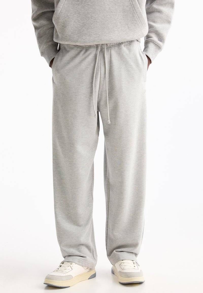 PULL&BEAR PULL&BEAR WIDE JOGGERS - Tracksuit bottoms - light grey