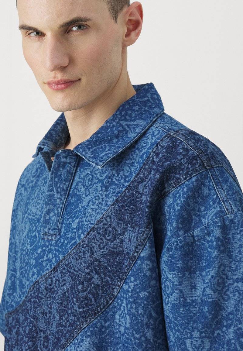 Les Benjamins Les Benjamins TEE UNISEX - Button-down blouse - blue Blitzverkäufe