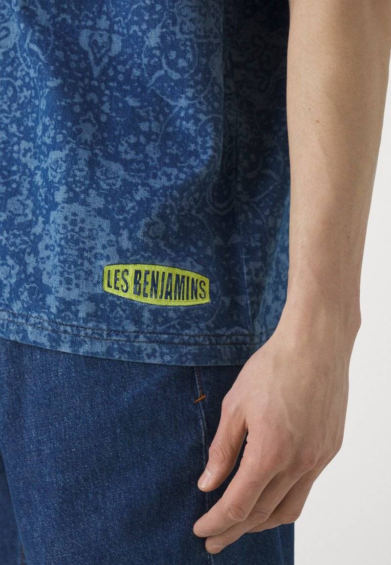 Les Benjamins Les Benjamins TEE UNISEX - Button-down blouse - blue Blitzverkäufe