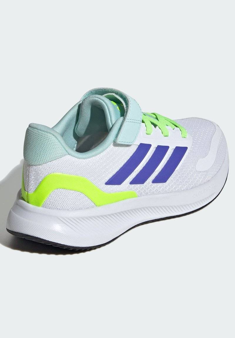 adidas Performance adidas Performance RUNFALCON 5 UNISEX - Neutral running shoes - cloud white blue lucid lemon Günstiger Verkauf