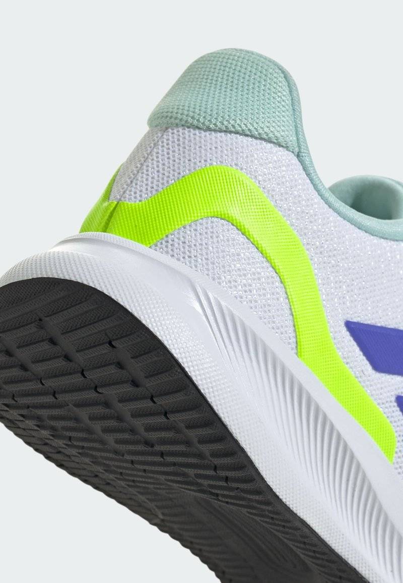 adidas Performance adidas Performance RUNFALCON 5 UNISEX - Neutral running shoes - cloud white blue lucid lemon Günstiger Verkauf